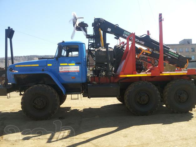 Лесовоз на шасси Урал 5557, капремонт 2026 г. с новым манипулятором